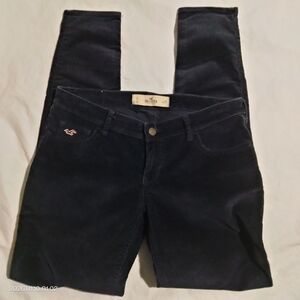 Hollister Pants Womens Navy Blue Corduroy 31x29